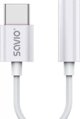 Savio AK-51 Αντάπτορας USB-C σε Jack 3.5mm για Smartphone, Tablet και Laptop, Λευκός