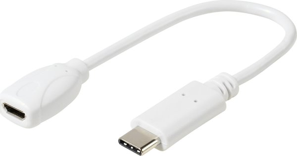 Προσαρμογέας USB Vivanco Vivanco προσαρμογέας USB-C - microUSB (37558)
