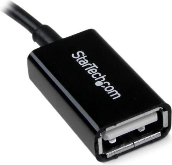 Προσαρμογέας USB StarTech microUSB - USB Μαύρο (UUSBOTG)