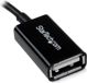 Προσαρμογέας USB StarTech microUSB - USB Μαύρο (UUSBOTG)