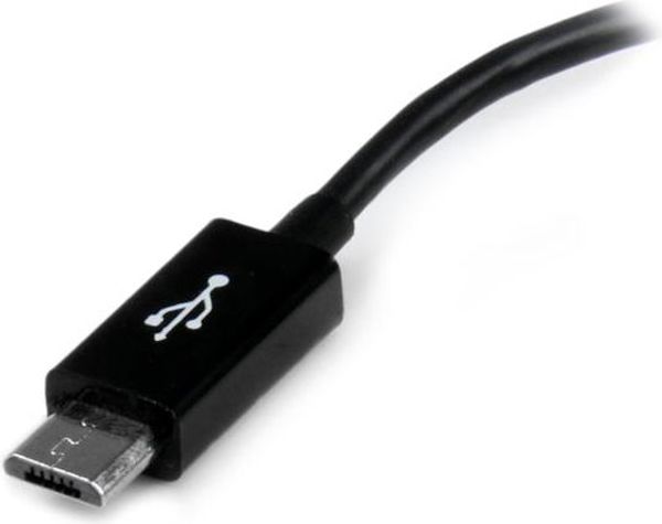 Προσαρμογέας USB StarTech microUSB - USB Μαύρο (UUSBOTG)