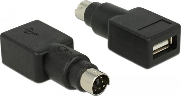 Προσαρμογέας USB Delock 65898 USB - PS/2 Μαύρο (65898)