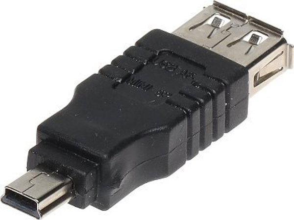 TST Προσαρμογέας USB-W-MINI/USB-G, Αντάπτορας USB σε Mini USB, Μαύρο