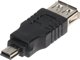 TST Προσαρμογέας USB-W-MINI/USB-G, Αντάπτορας USB σε Mini USB, Μαύρο