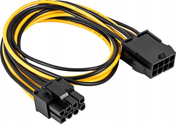 Προσαρμογέας USB Akyga AKYGA Προσαρμογέας με καλώδιο AK-CA-82 PCI-E 6+2 pin m / PCI-E 8 pin m 40cm