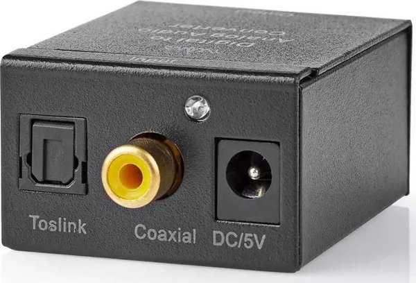 Προσαρμογέας AV Nedis Nedis ACON2510BK μετατροπέας αρχείων ήχου Μαύρο