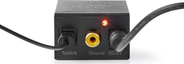 Προσαρμογέας AV Nedis Nedis ACON2510BK μετατροπέας αρχείων ήχου Μαύρο