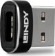 Lindy 41884 Προσαρμογέας USB-C σε USB 2.0, Γωνιακός, Μαύρο