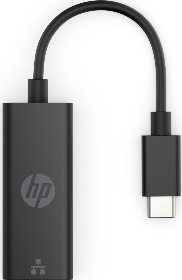 HP 4Z527AA USB-C σε RJ45 Ethernet Adapter, Μαύρο