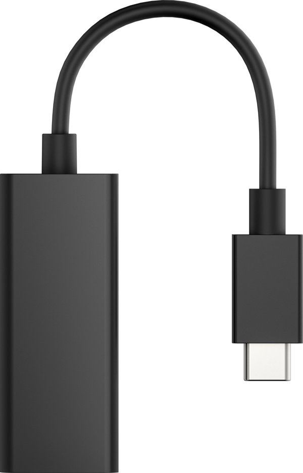 HP 4Z527AA USB-C σε RJ45 Ethernet Adapter, Μαύρο