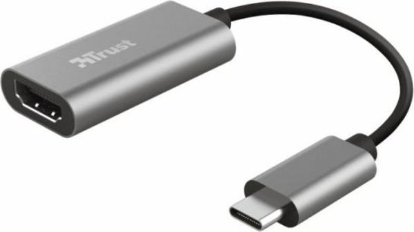 Trust Προσαρμογέας USB-C σε HDMI 4K Ultra HD, Ασημί (23774)