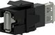 Procab VCK622/B Προσαρμογέας Keystone USB 2.0 A σε USB 2.0 A Γωνιακός Μαύρος