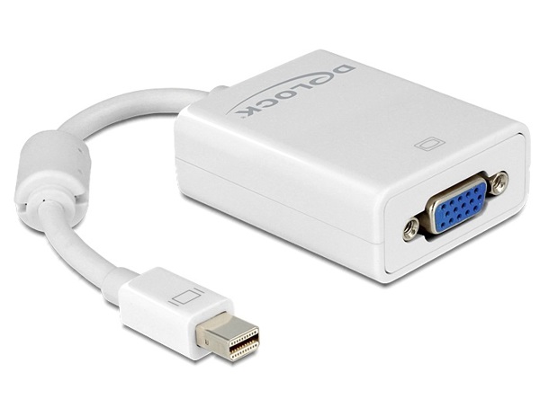 Προσαρμογέας AV Delock DisplayPort Mini - D-Sub (VGA) λευκός (65130)