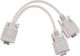 NoName Προσαρμογέας VGA 15pin Αρσενικό σε 2x VGA 15pin Θηλυκό, Διακλαδωτής Οθόνης, Γκρι