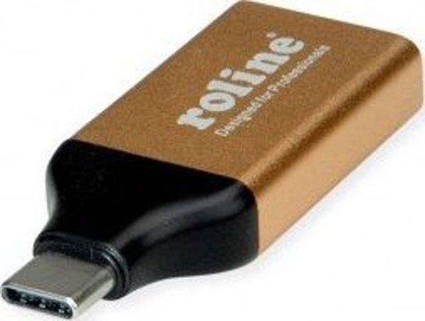 Προσαρμογέας USB Roline USB-C - DisplayPort Χρυσός (12.03.3232)