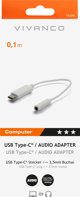 Προσαρμογέας USB Vivanco Vivanco προσαρμογέας USB-C - 3,5mm 10cm (45389)