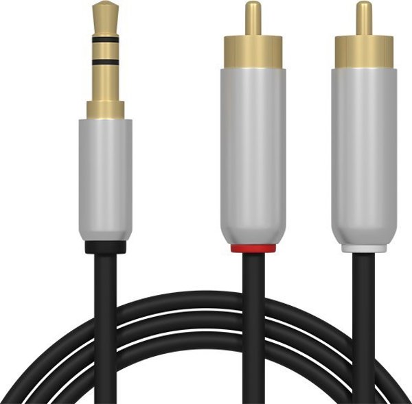 Προσαρμογέας AV Blow 91-290# Σύνδεση βύσματος 3,5st-2xrca 1,5m μέταλλο