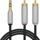 Προσαρμογέας AV Blow 91-290# Σύνδεση βύσματος 3,5st-2xrca 1,5m μέταλλο