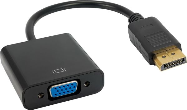 Μαύρος προσαρμογέας AV Akyga DisplayPort - D-Sub (VGA) (AK-AD-36) 1661350 5901720133311