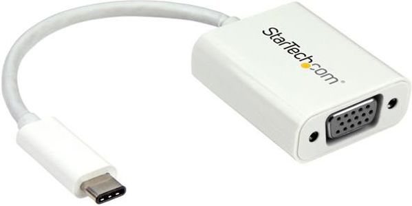 Προσαρμογέας USB StarTech USB-C - VGA Λευκός (CDP2VGAW)