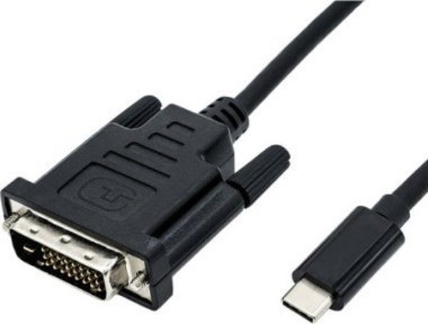 Προσαρμογέας AV Roline Καλώδιο προσαρμογέα ROLINE USB τύπου C - DVI, M/M, 1 m