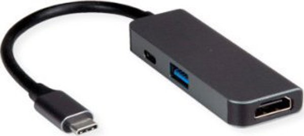 Προσαρμογέας AV Value VALUE Προσαρμογέας USB τύπου C - HDMI + USB 3.2 Gen 1 A + PD τύπου C