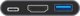 Προσαρμογέας USB Conceptronic CONCEPTRONIC Προσαρμογέας USB-C -> HDMI,2xUSB3.0,PD,SD 0.15m