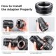 Adapter bagnetowy K&F Concept - M42 / Sony E