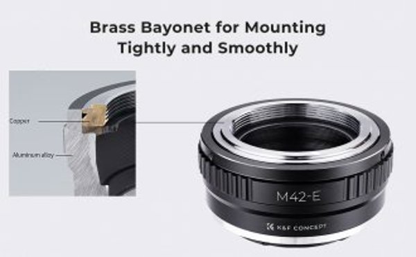 Adapter bagnetowy K&F Concept - M42 / Sony E