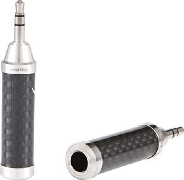Furutech ADL Προσαρμογέας Ήχου Jack 3.5mm σε Jack 6.3mm Γωνιακός, Επιχρυσωμένος, Μαύρος