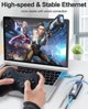 Προσαρμογέας Techly Κάρτα Δικτύου USB-C 3.1 σε RJ45 Gigabit με Hub 3x USB 3.0