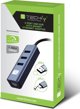 Προσαρμογέας Techly Κάρτα Δικτύου USB-C 3.1 σε RJ45 Gigabit με Hub 3x USB 3.0