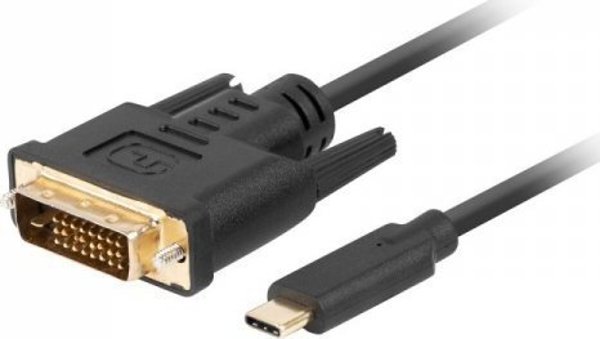 Προσαρμογέας USB Lanberg Lanberg CA-CMDV-10CU-0018-BK προσαρμογέας καλωδίου 1,8 m USB Type-C DVI-D