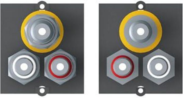Adapter AV Bachmann RCA (Cinch) x2 - RCA (Cinch) x2 czarny (917.026)