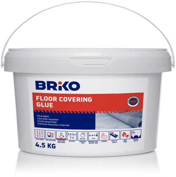 Κόλλα Για Δάπεδα Briko 4 - Συγκολλητικό Υλικό Υψηλής Αντοχής