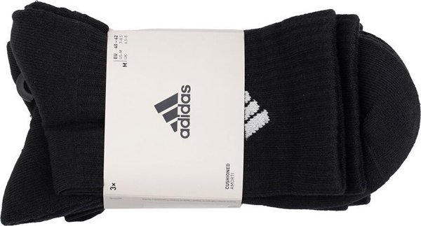 Κάλτσες Adidas adidas Cushioned Crew Socks 3P μαύρες IC1310 43-45