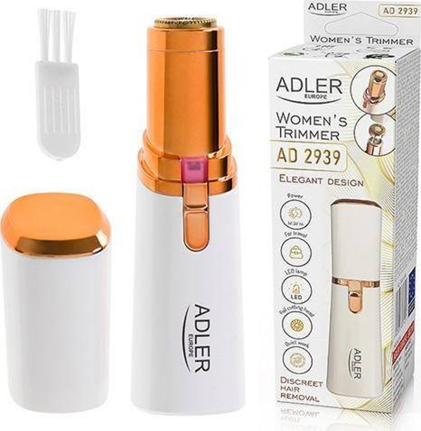 Adler AD 2939 Γυναικείο Τρίμερ Προσώπου - Φορητή Συσκευή Αποτρίχωσης για Χείλη, Πηγούνι και Μάγουλα