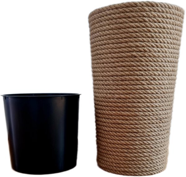 Adoni Γλάστρα γιούτα με ένθετο διάμετρος 28cm ύψος 47cm (adoni47)