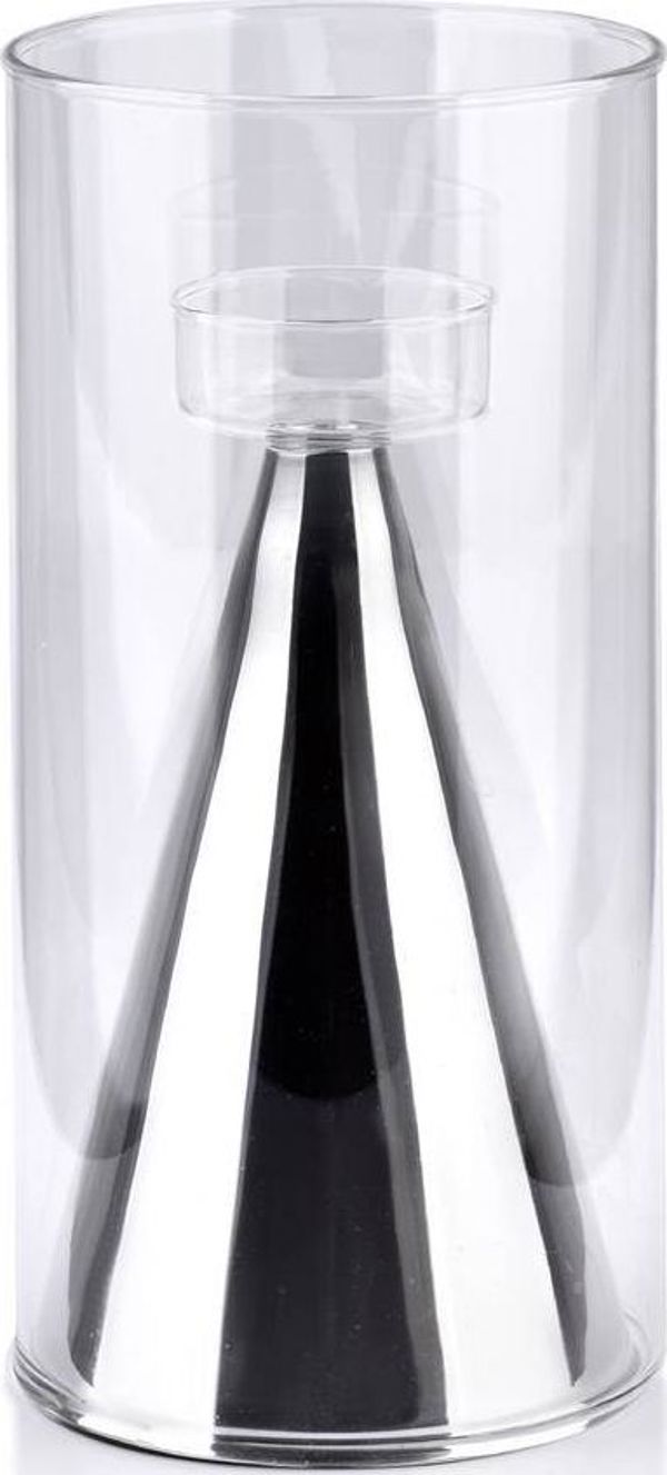 Κηροπήγιο Affek Design RITA SILVER 12x12x25cm 8348854 5902643367470