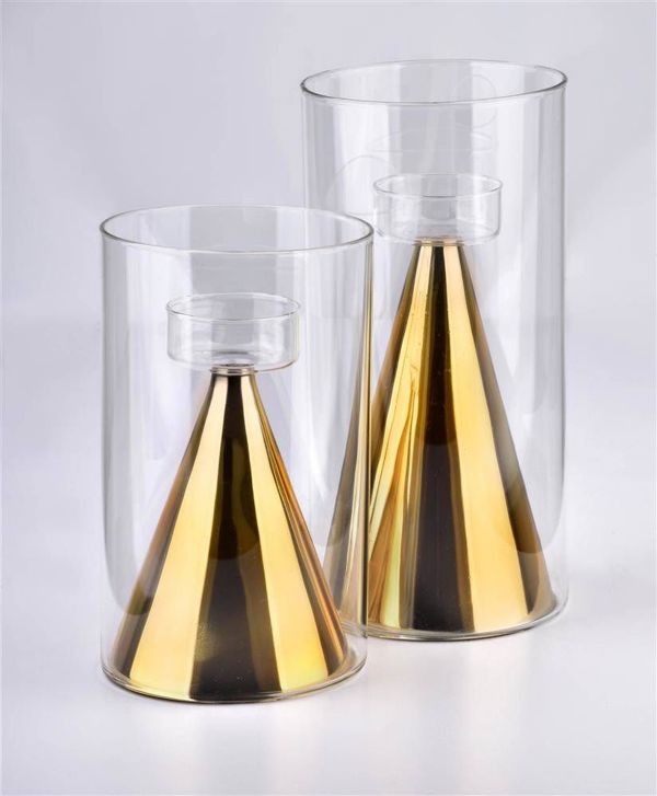 Κηροπήγιο Affek Design RITA GOLD 12x12x25cm 8348855 5902643367487