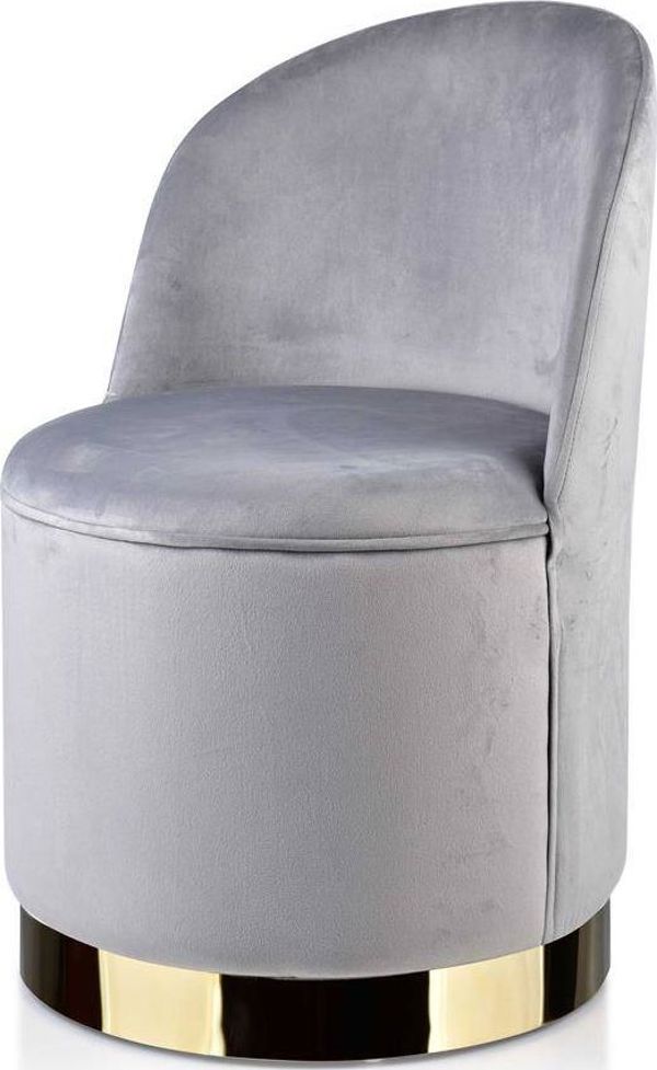 Affek Design ENZO Πολυθρόνα Μοντέρνου Σχεδιασμού, Γκρι, 73x53x49cm