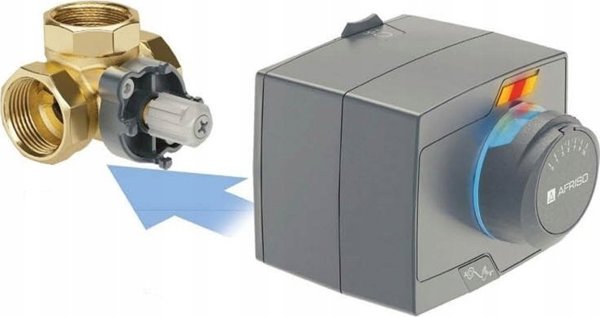 Afriso Περιστροφική βαλβίδα ανάμειξης 3 δρόμων ARV 384 Vario ProClick, DN25, Rp1", Kvs 4,5-12