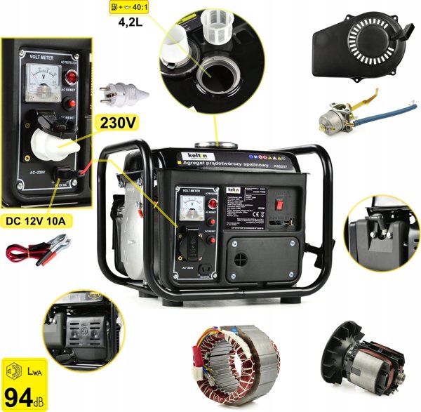 Γεννήτρια KELTIN Γεννήτρια βενζινοκίνητη 2HP (1)