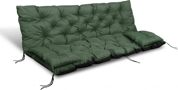 AIO FACTORY ΣΕΤ ΚΗΠΟΥ 180x60x50CM + 2 ΜΑΞΙΛΑΡΙΑ 42X42 CM ΠΡΑΣΙΝΟ