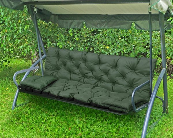 AIO FACTORY ΣΕΤ ΚΗΠΟΥ 180x60x50CM + 2 ΜΑΞΙΛΑΡΙΑ 42X42 CM ΠΡΑΣΙΝΟ