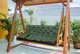 AIO FACTORY ΣΕΤ ΚΗΠΟΥ 180x60x50CM + 2 ΜΑΞΙΛΑΡΙΑ 42X42 CM ΠΡΑΣΙΝΟ