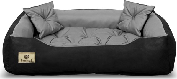 AIO Πολυτελές Κρεβάτι για σκύλο, γάτα 100x80 / 115x95 γκρι-μαύρο