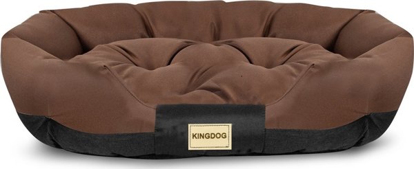 AIO FACTORY Οβάλ κρεβάτι κατοικιδίων 100 x 75 cm καφέ Prestige