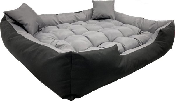 AIO Europe Κρεβάτι σκύλου ECCO 130x100 / 145x115 cm γκρι-μαύρο