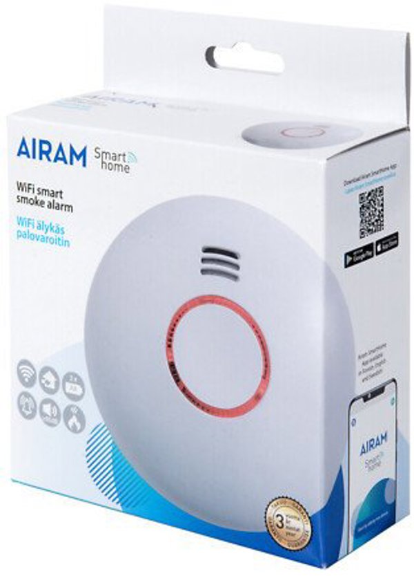 Συναγερμός καπνού Airam SmartHome, δίκτυο Wi-Fi